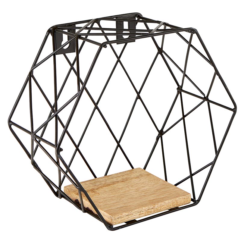 Honeycomb Shape Wall Shelf - Bombay Mercantile