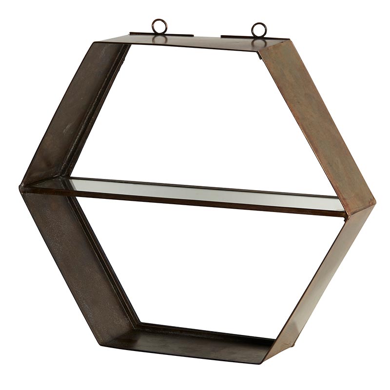 Wall Shelf with Bamboo - Bombay Mercantile