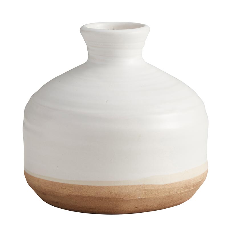 Matte White Pot - Bombay Mercantile