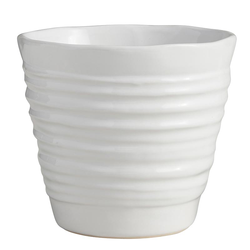 Ivory White Pot - Bombay Mercantile