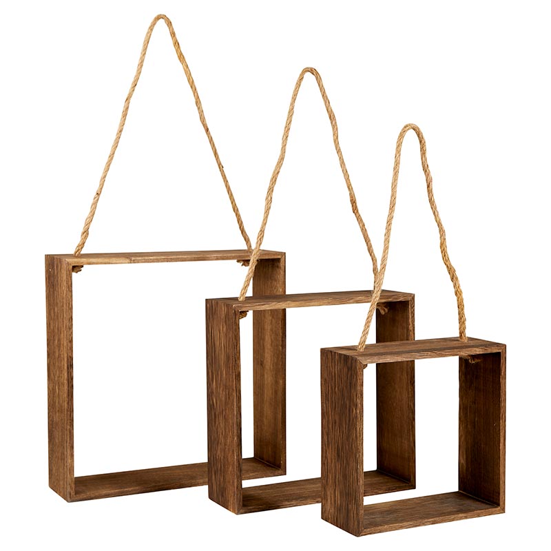 Square Float Shelves - Set of 2 - Bombay Mercantile