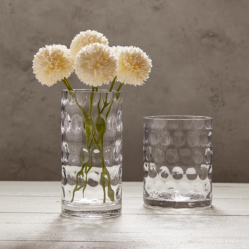 Bubble Clear Glass Vase - Bombay Mercantile
