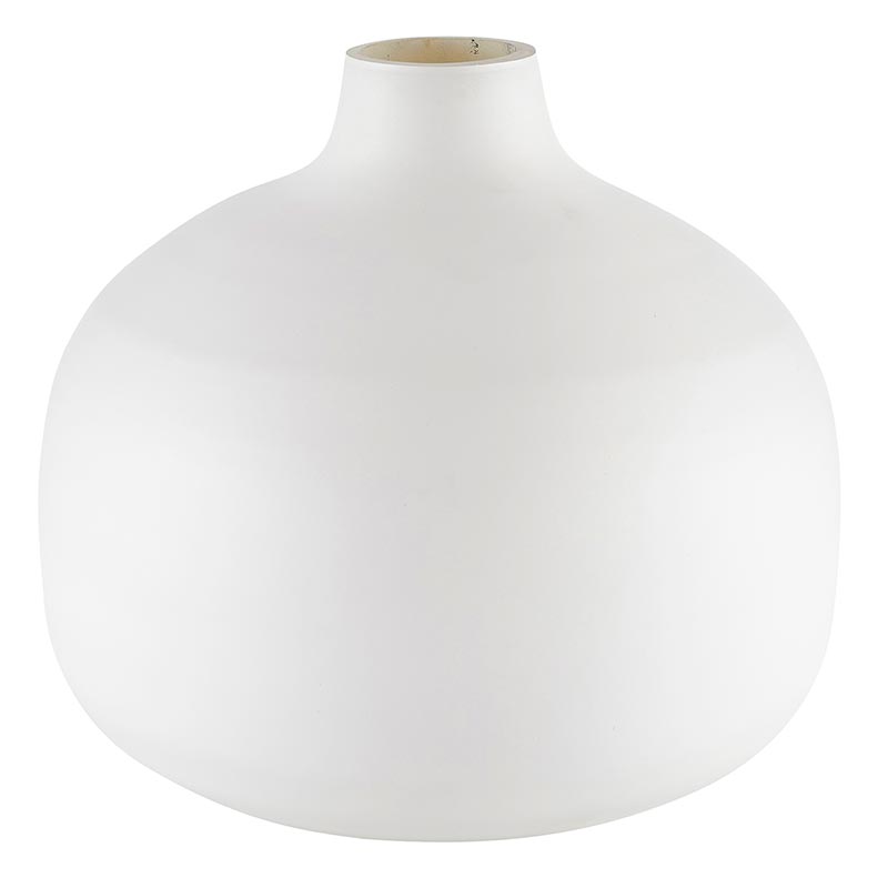 White Matte Vases - Bombay Mercantile