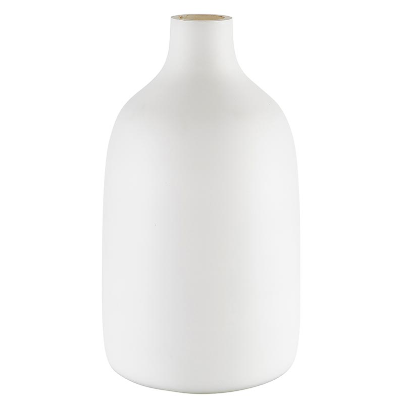 White Matte Vases - Bombay Mercantile
