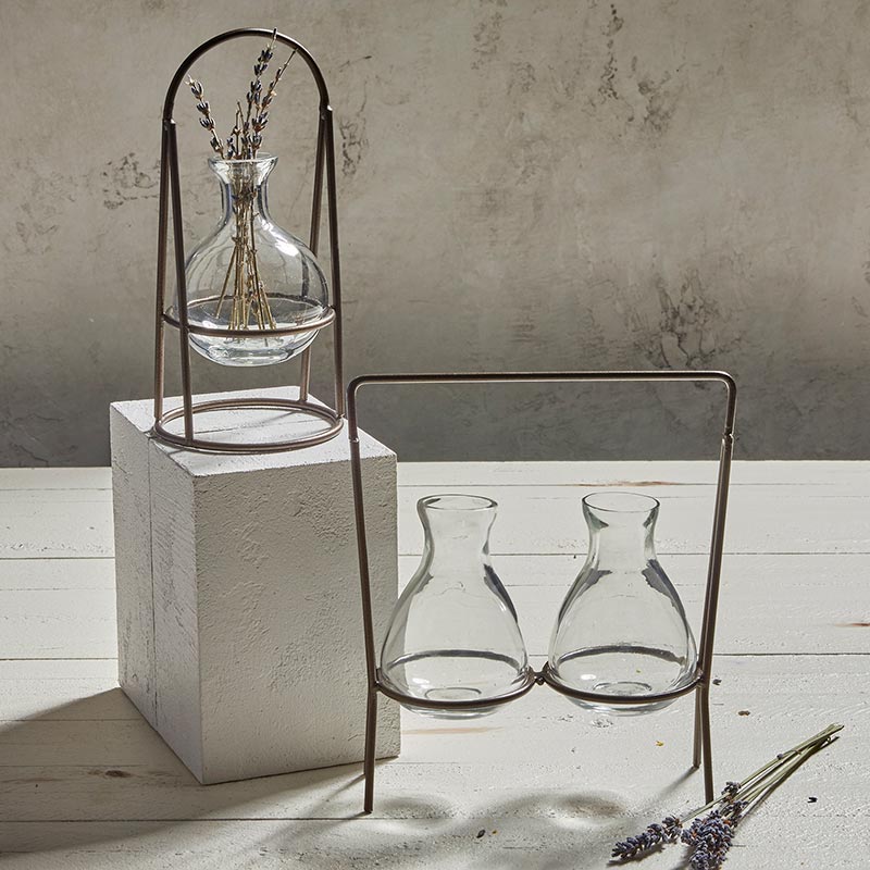 Conical Flask Vase Holder - Bombay Mercantile