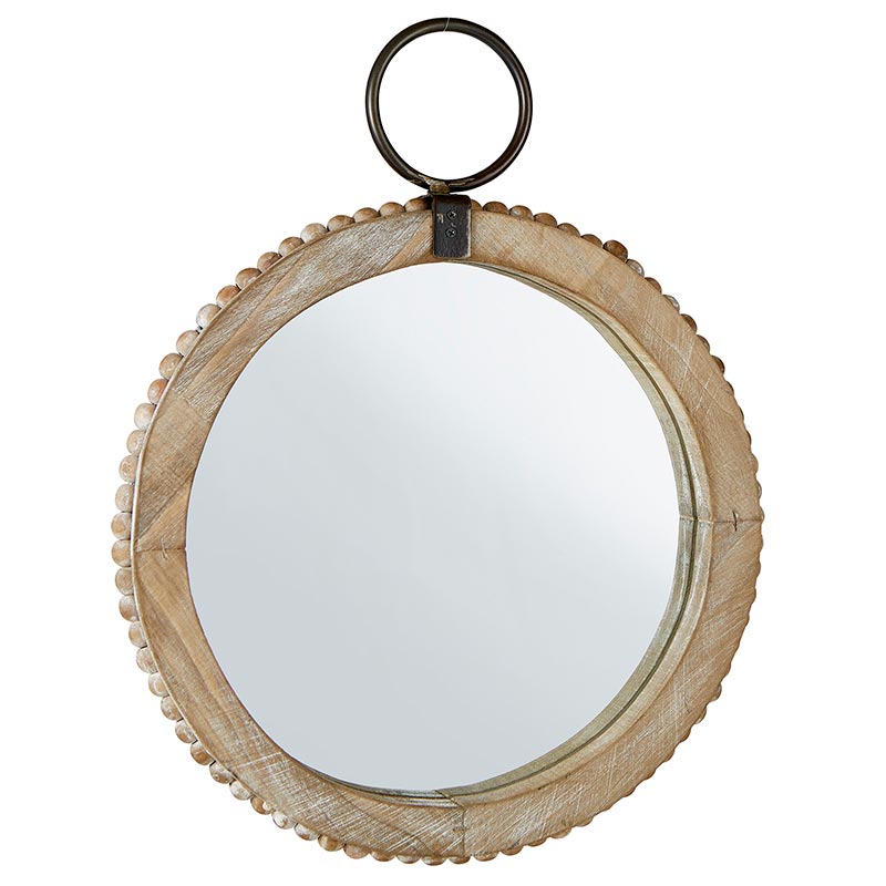 Beaded Hanging Mirror - Bombay Mercantile