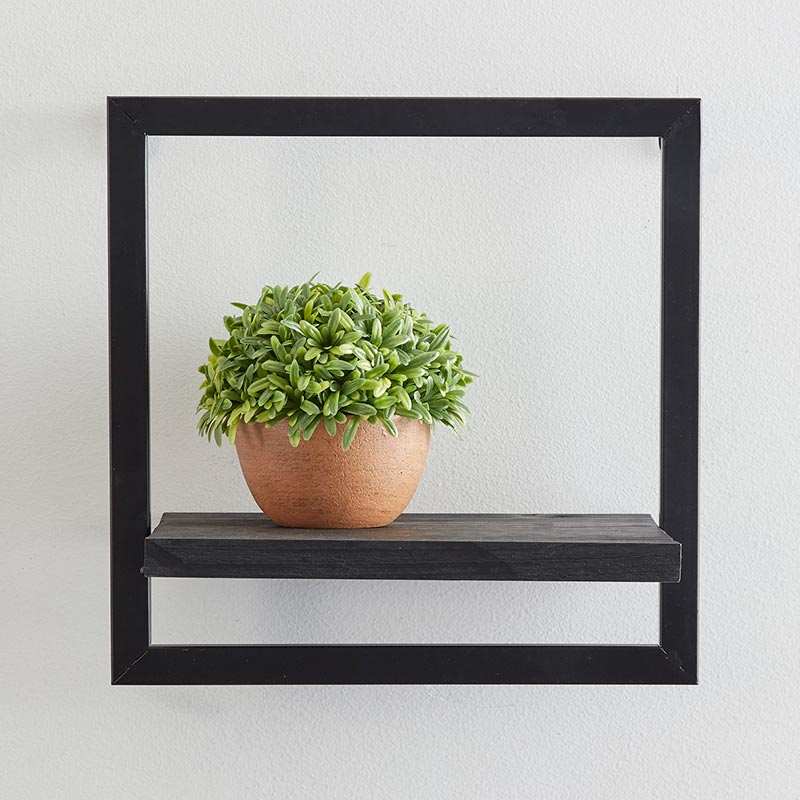 Black Wall Shelves - Bombay Mercantile