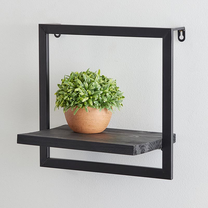 Black Wall Shelves - Bombay Mercantile