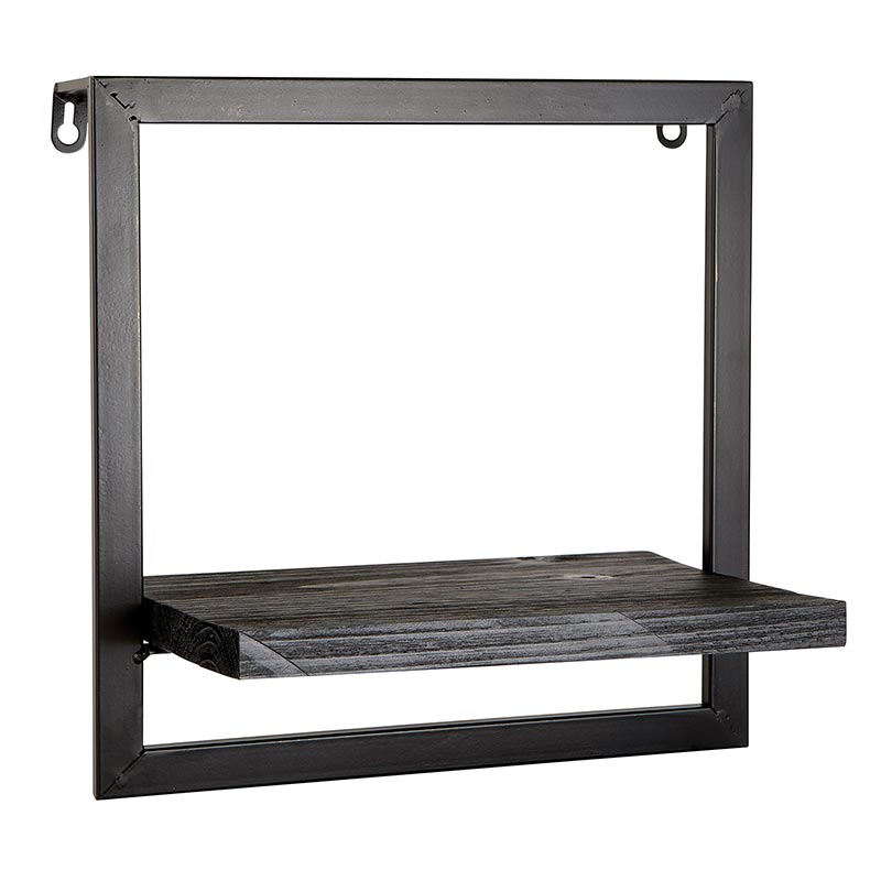 Black Wall Shelves - Bombay Mercantile