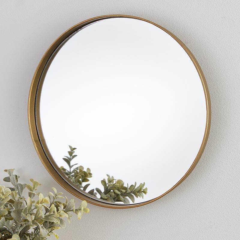 Golden Round Mirror - Bombay Mercantile
