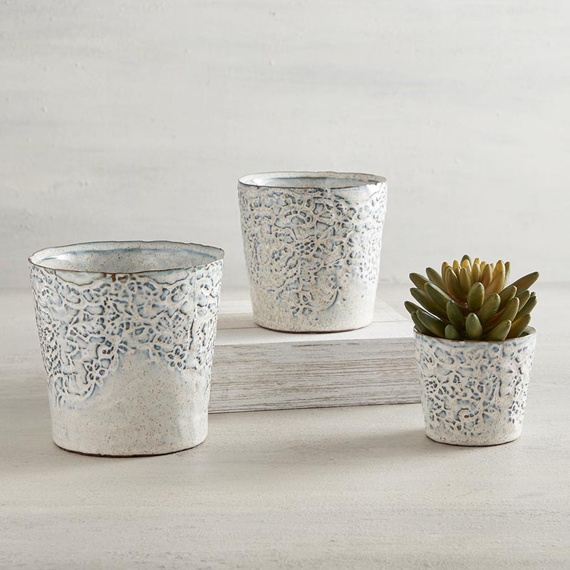 Blue Stone Pot - Bombay Mercantile