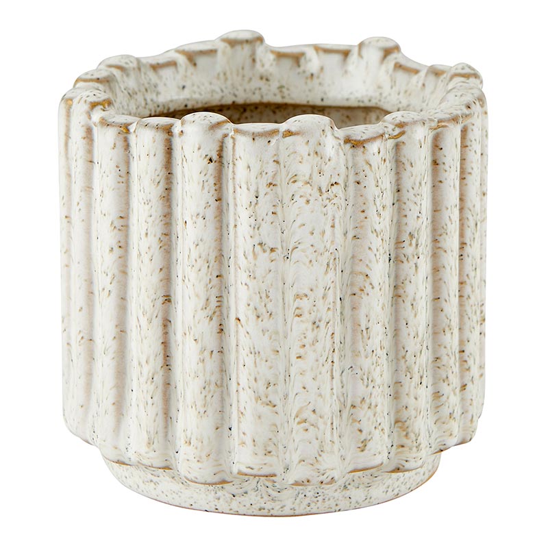 White Lineal Pot - Bombay Mercantile