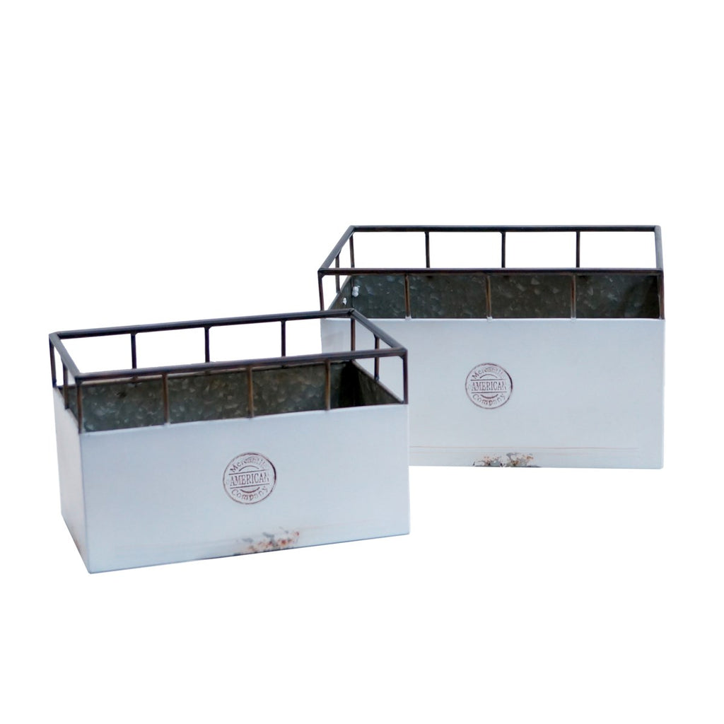 Planter box, Set of 2 - Bombay Mercantile