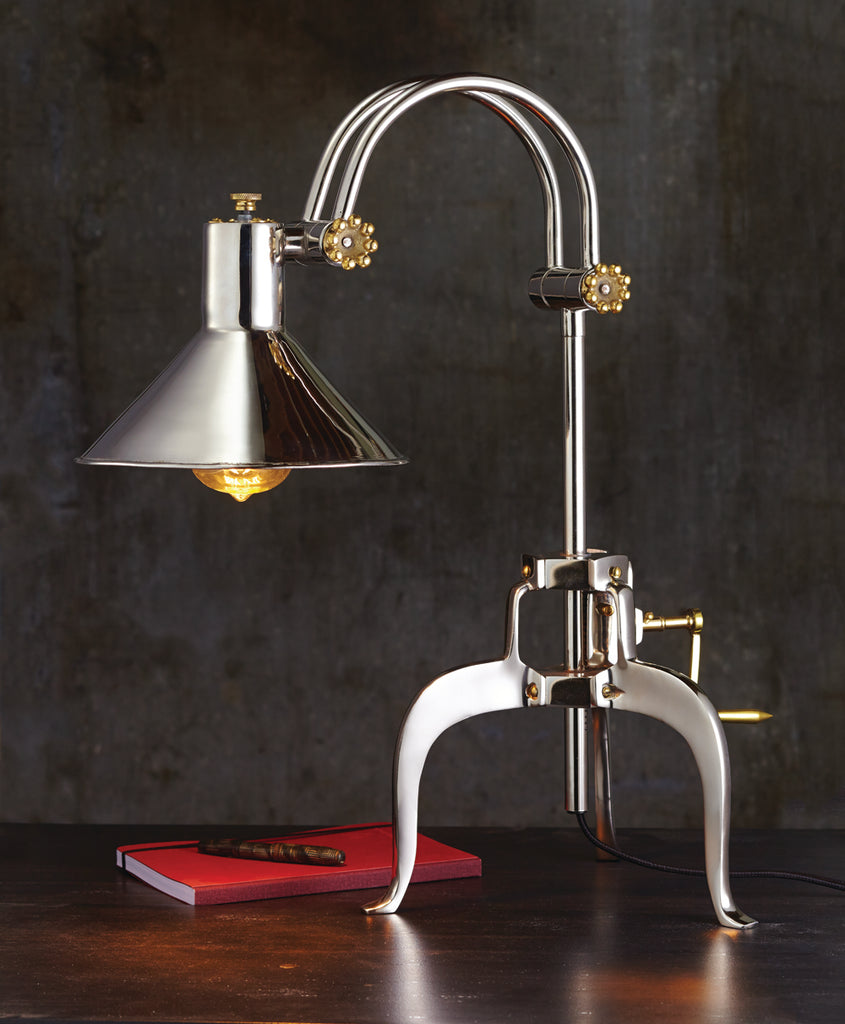 BERLIN TABLE LAMP ALUMINUM - The Nifty Decor