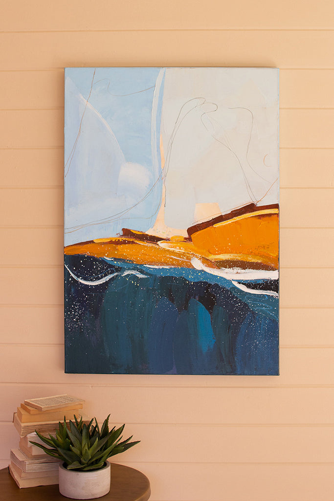 Blue and brown landscape - The Nifty Decor
