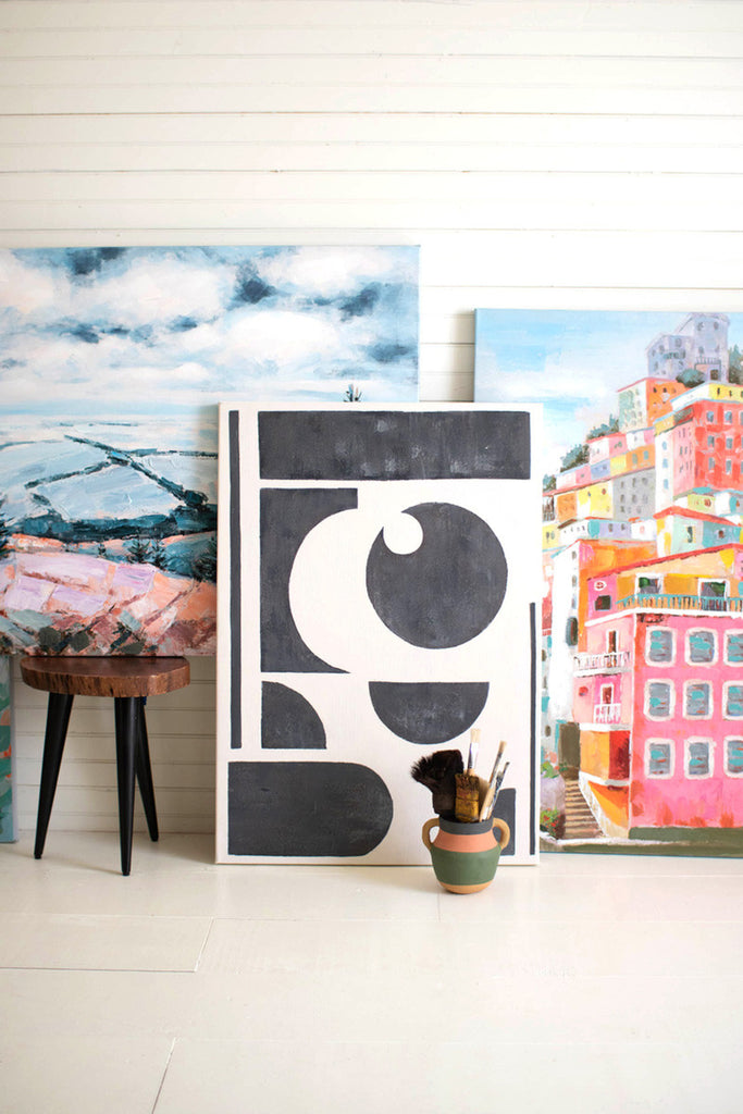 Seaside oil painting - Bombay Mercantile