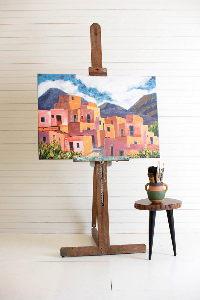 Southwest houses oil painting - Bombay Mercantile