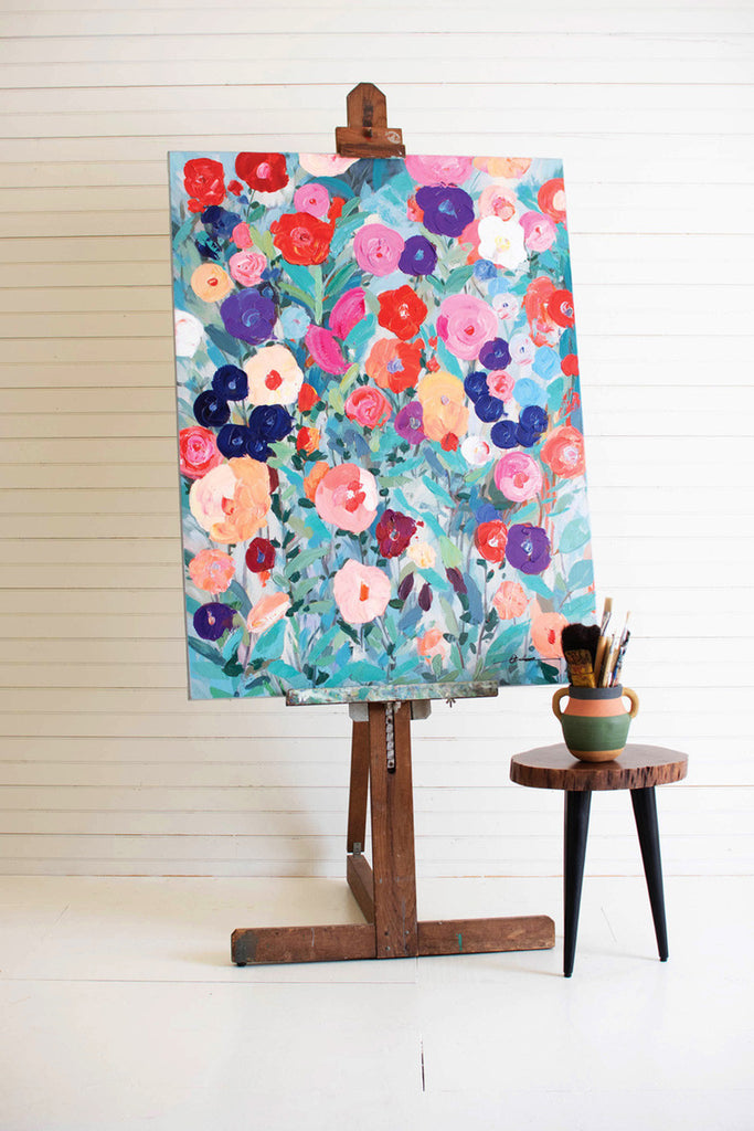 Flowers oil painting - Bombay Mercantile