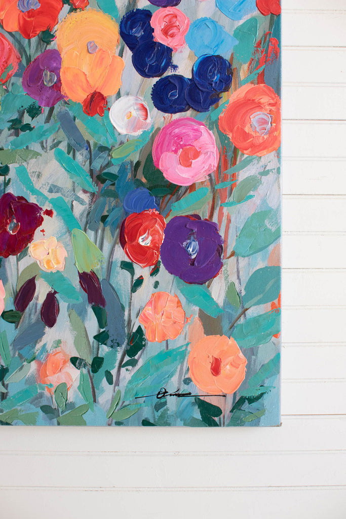 Flowers oil painting - Bombay Mercantile