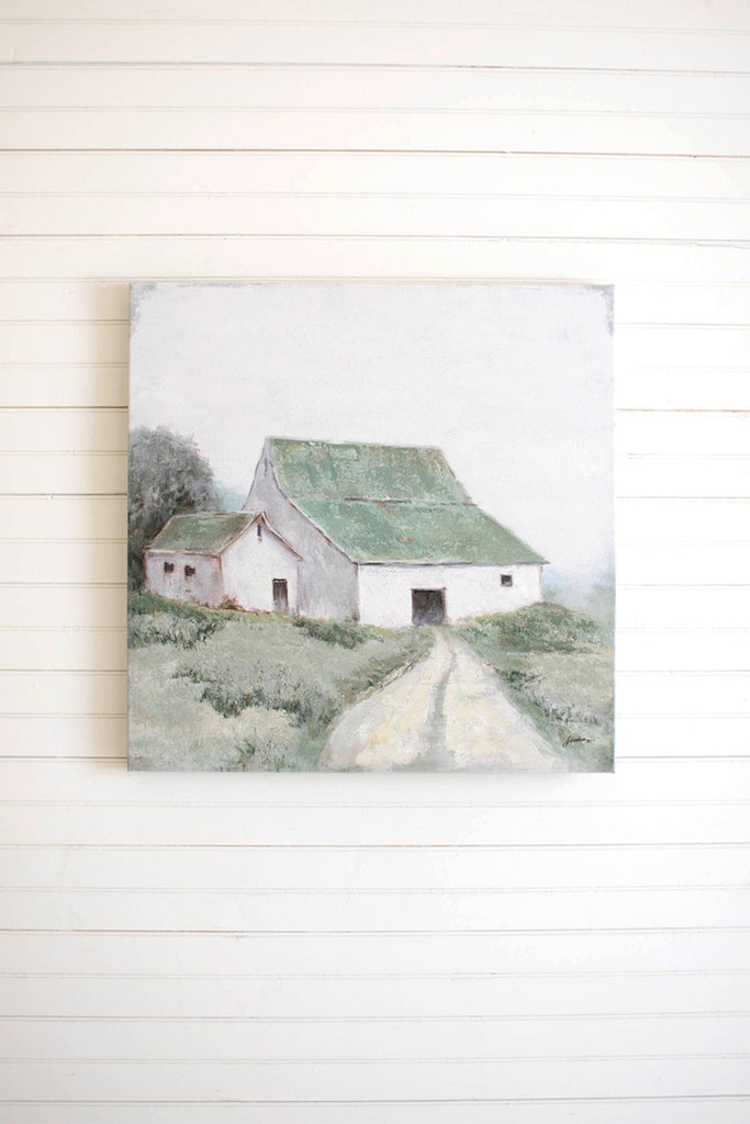 Barn oil painting - Bombay Mercantile