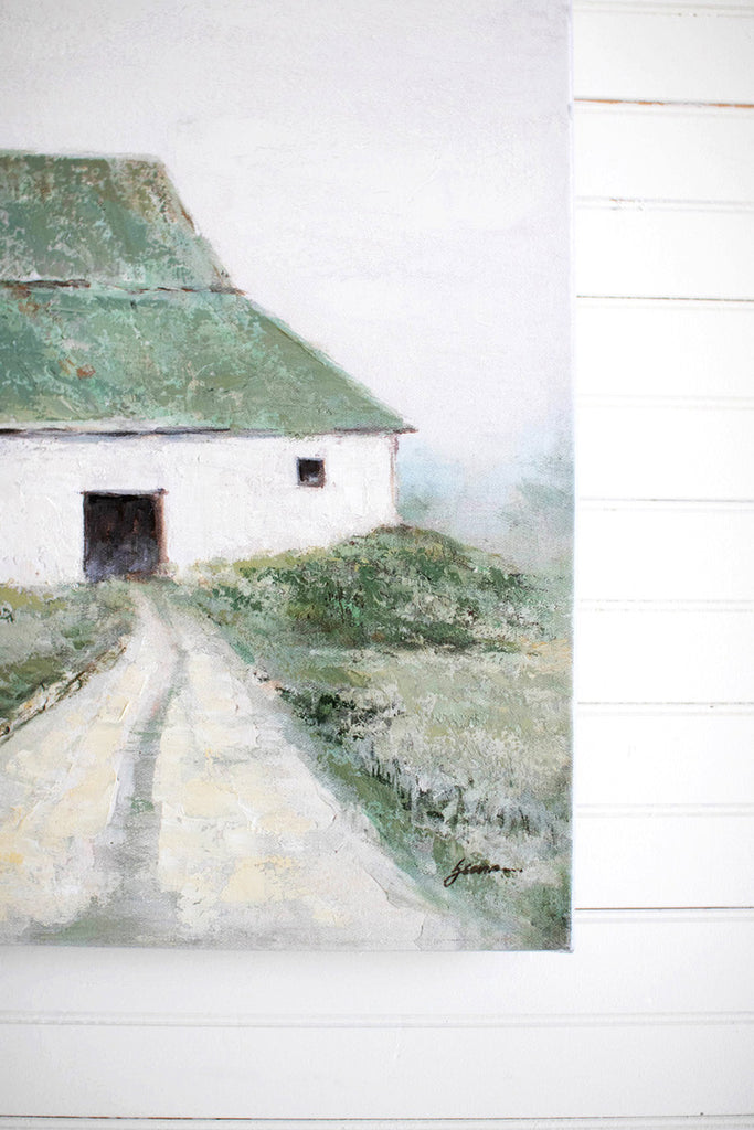 Barn oil painting - Bombay Mercantile