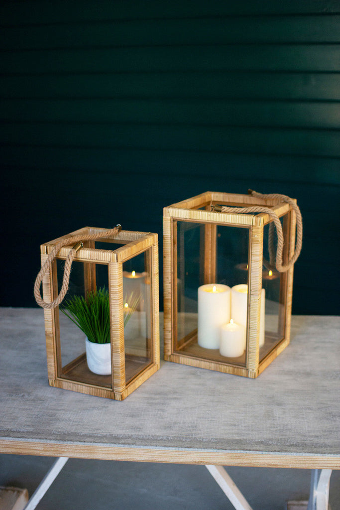 Rectangle lanterns, set of 2 - The Nifty Decor
