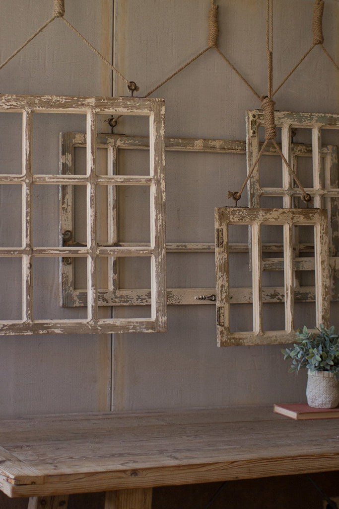Window frame wall art, set of 4 - The Nifty Decor