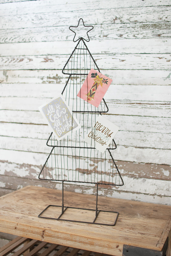 Metal christmas card tree - The Nifty Decor