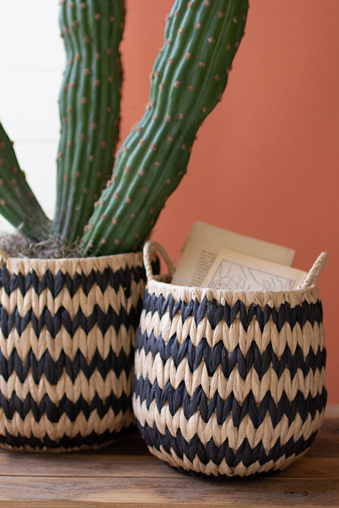 Natural seagrass baskets, set of 2 - The Nifty Decor