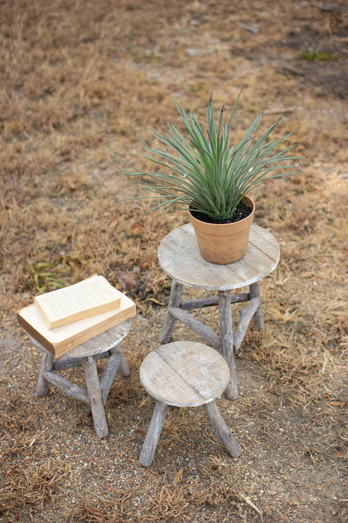 Recycled stools, set of 3 - The Nifty Decor