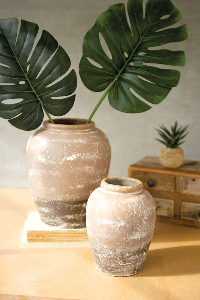 Two-toned urns, set of 2 - The Nifty Decor