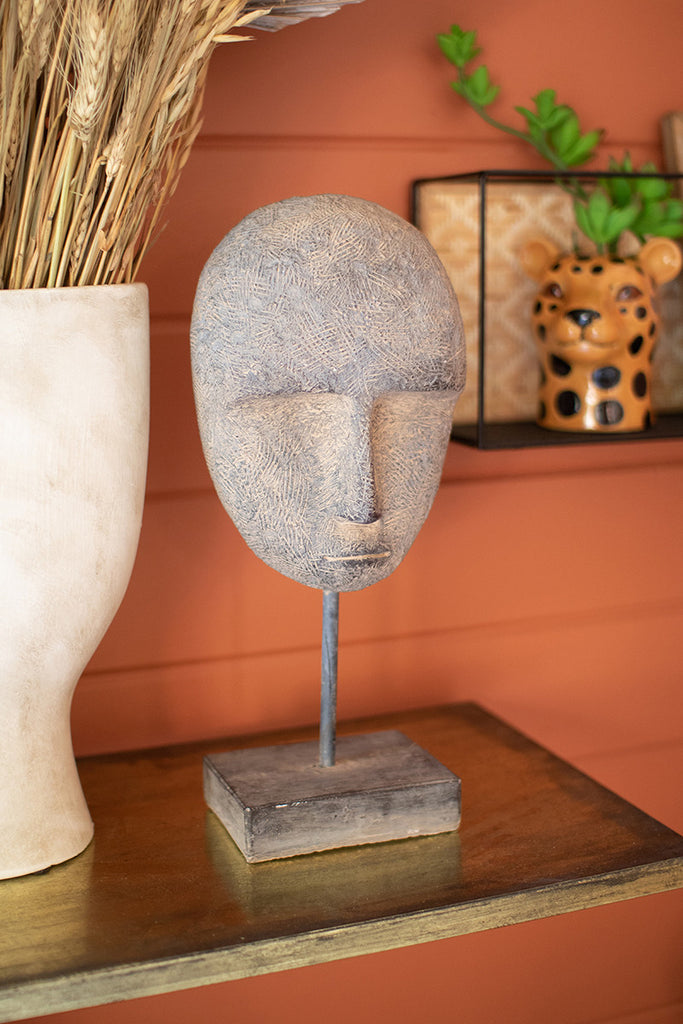 Ceramic face decor - The Nifty Decor
