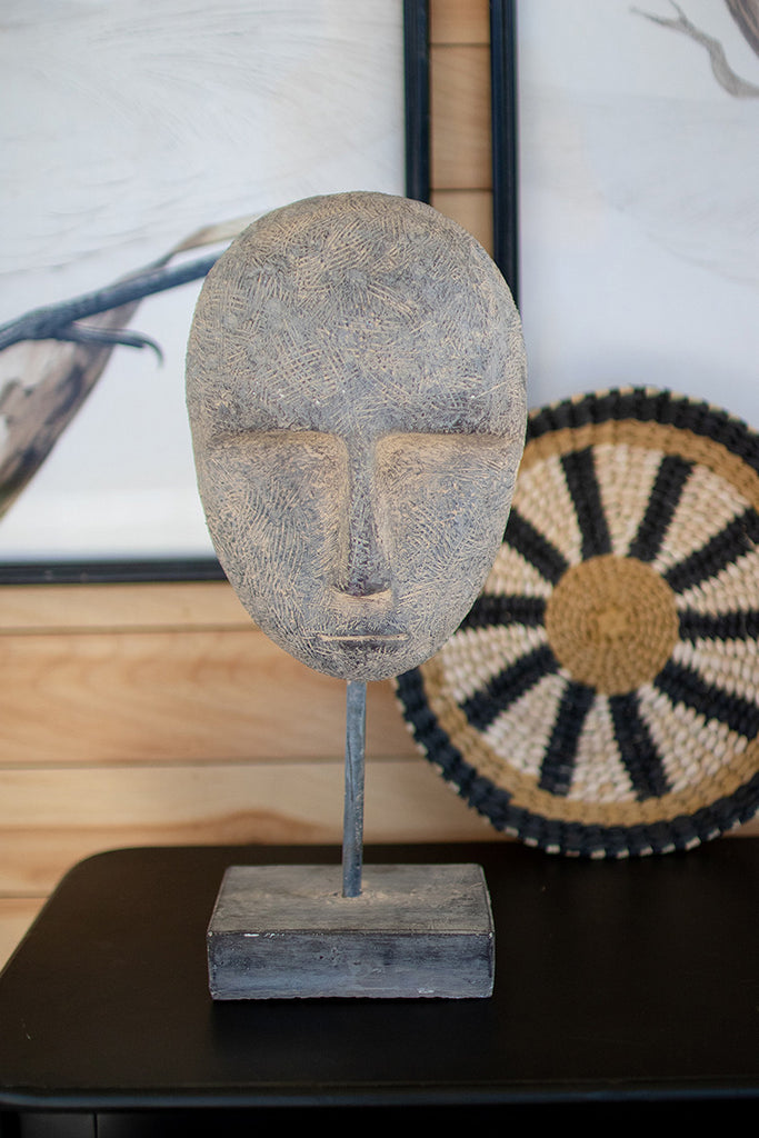 Ceramic face decor - The Nifty Decor