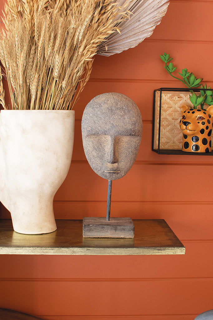 Ceramic face decor - The Nifty Decor