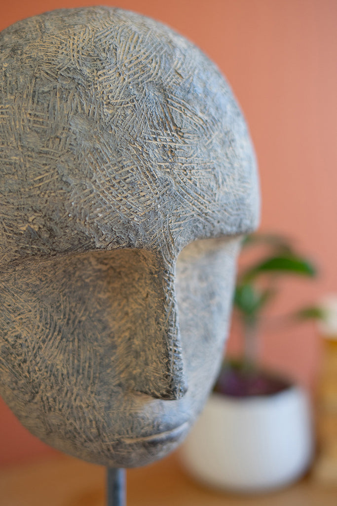 Ceramic face decor - The Nifty Decor