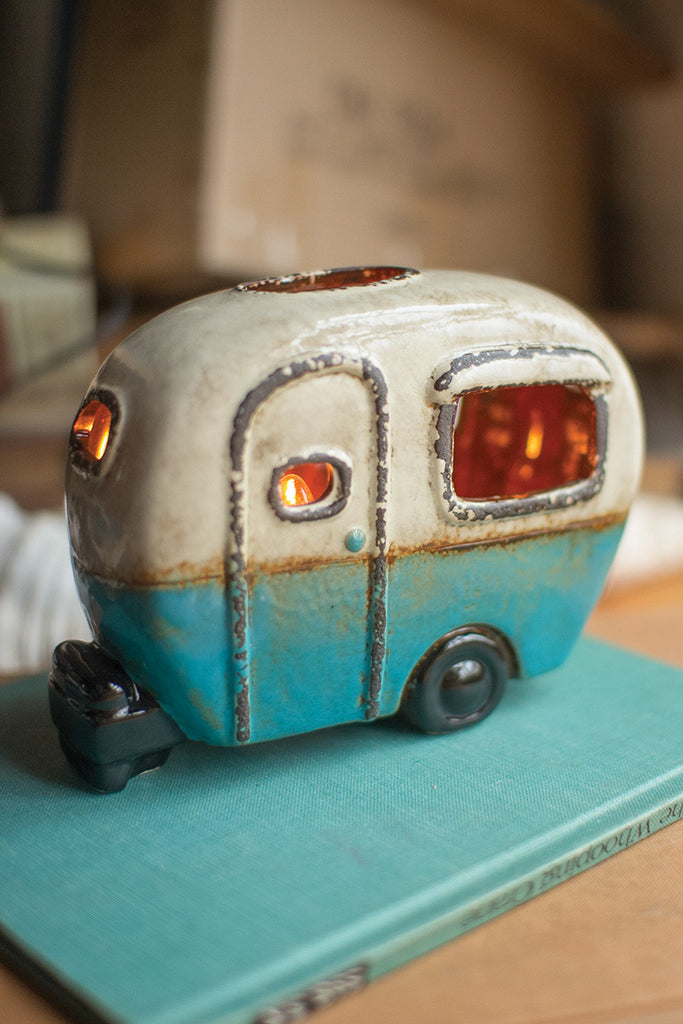 Ceramic camper lamp - The Nifty Decor