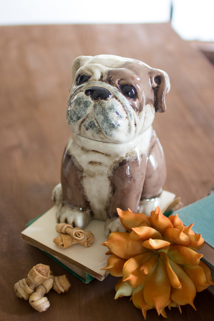 Bull dog canister - The Nifty Decor