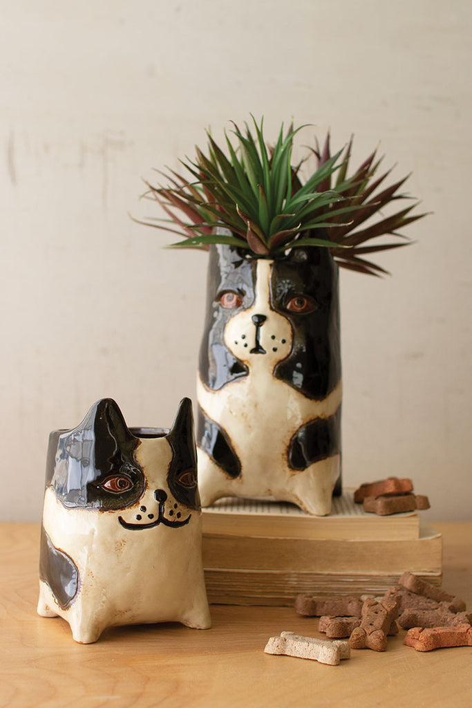 Dog planters, set of 2 - The Nifty Decor