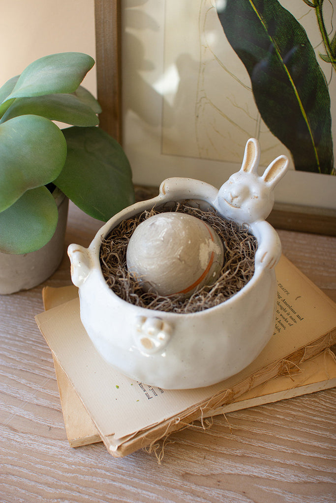 Ceramic rabbit vessel - The Nifty Decor
