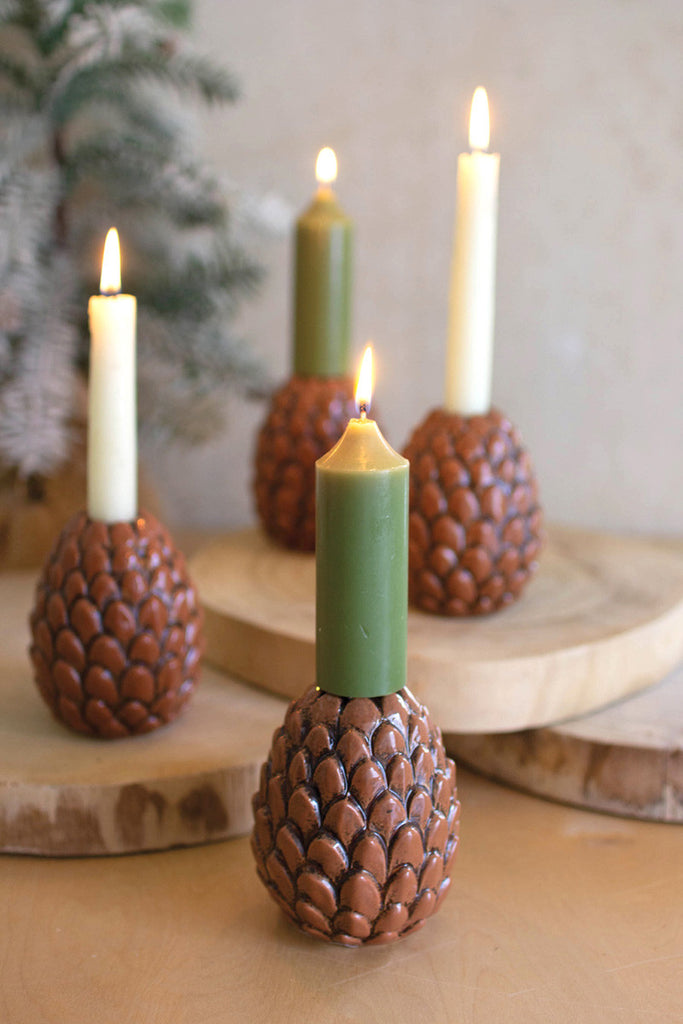 Ceramic pinecone bud vases - Bombay Mercantile
