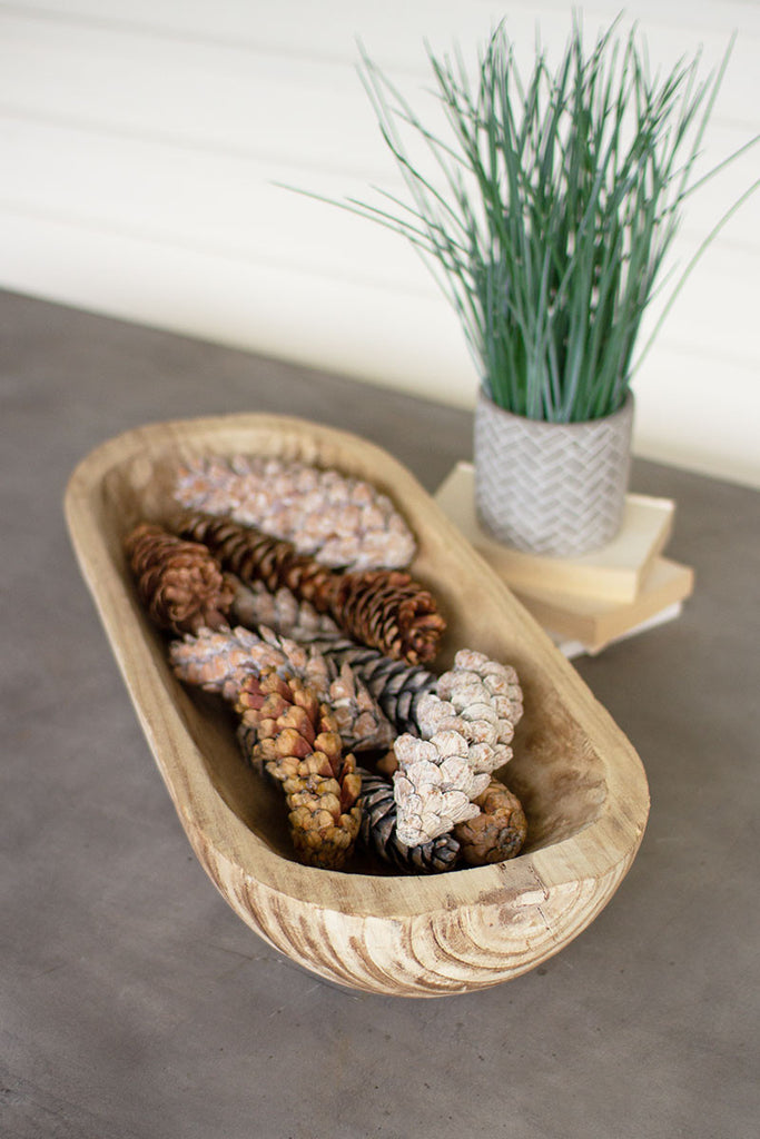 Hand-carved rectangle bowl - The Nifty Decor