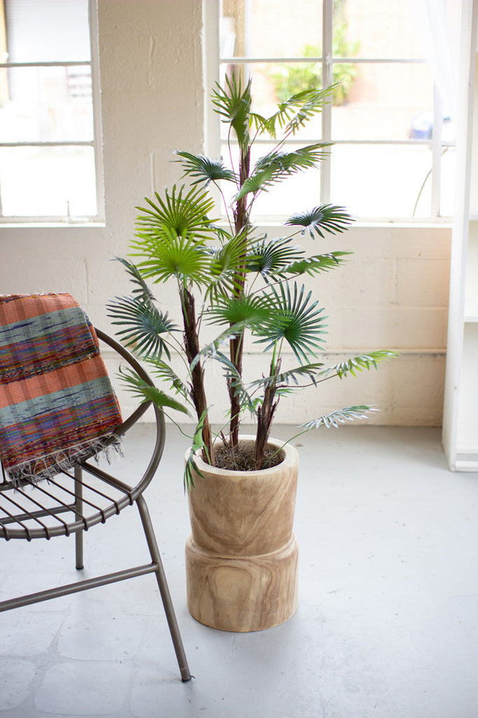 Hand-carved planter - The Nifty Decor