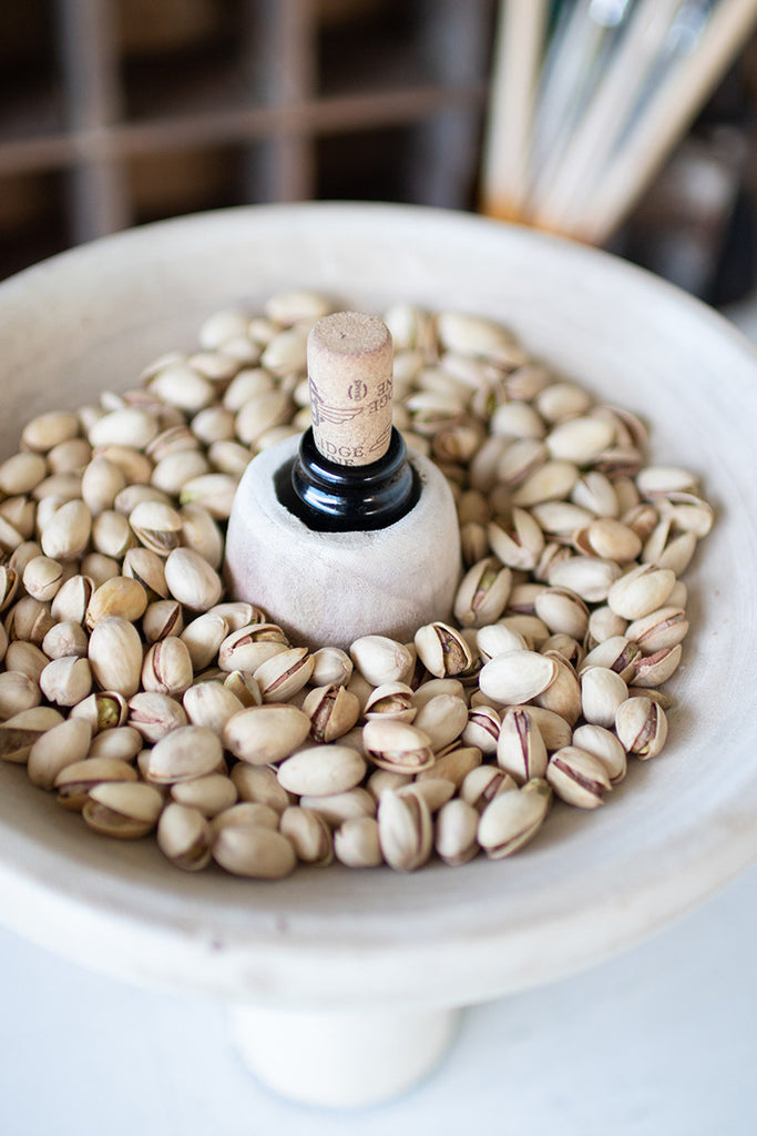 Carved bottle topper - The Nifty Decor