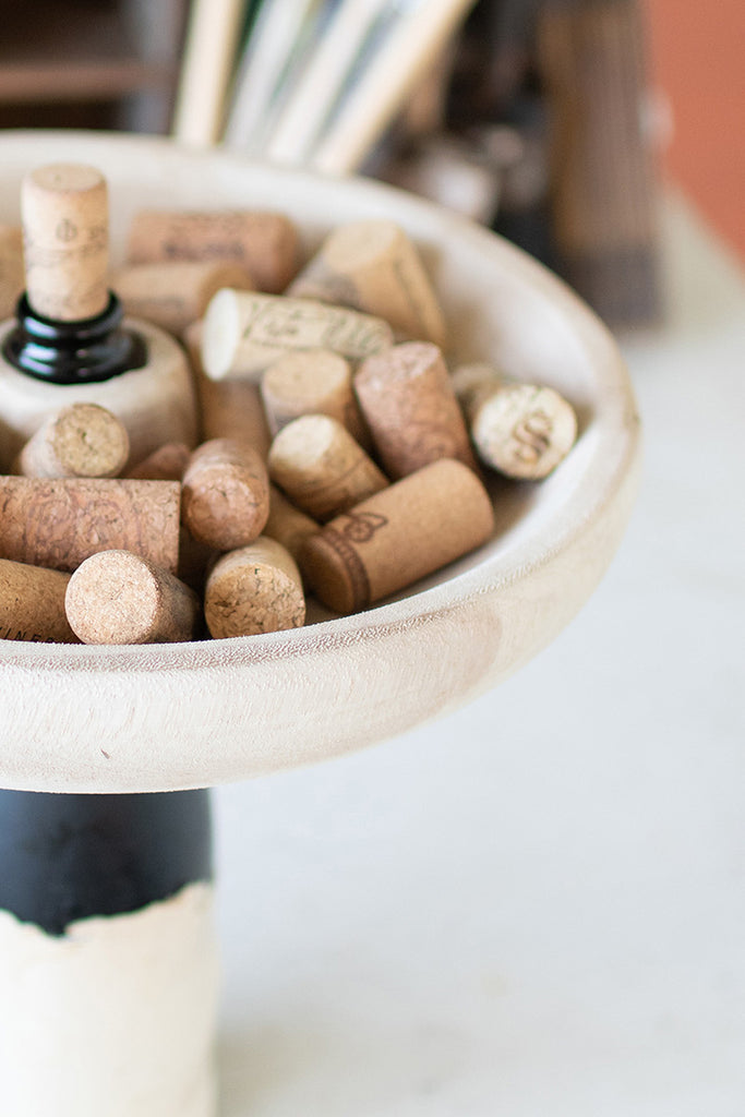 Carved bottle topper - The Nifty Decor