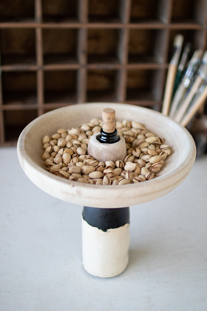 Carved bottle topper - The Nifty Decor