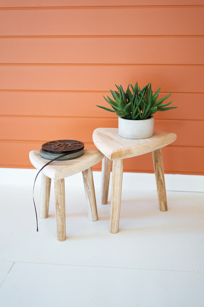 Triangle top stools, set of 2 - The Nifty Decor