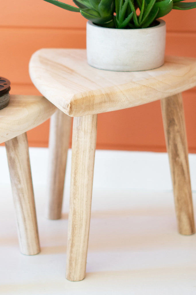 Triangle top stools, set of 2 - The Nifty Decor