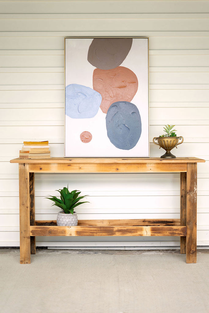 Table with lower shelf - The Nifty Decor