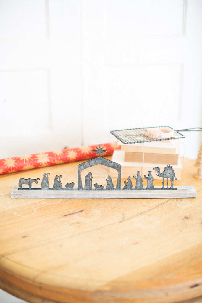 Metal nativity - The Nifty Decor