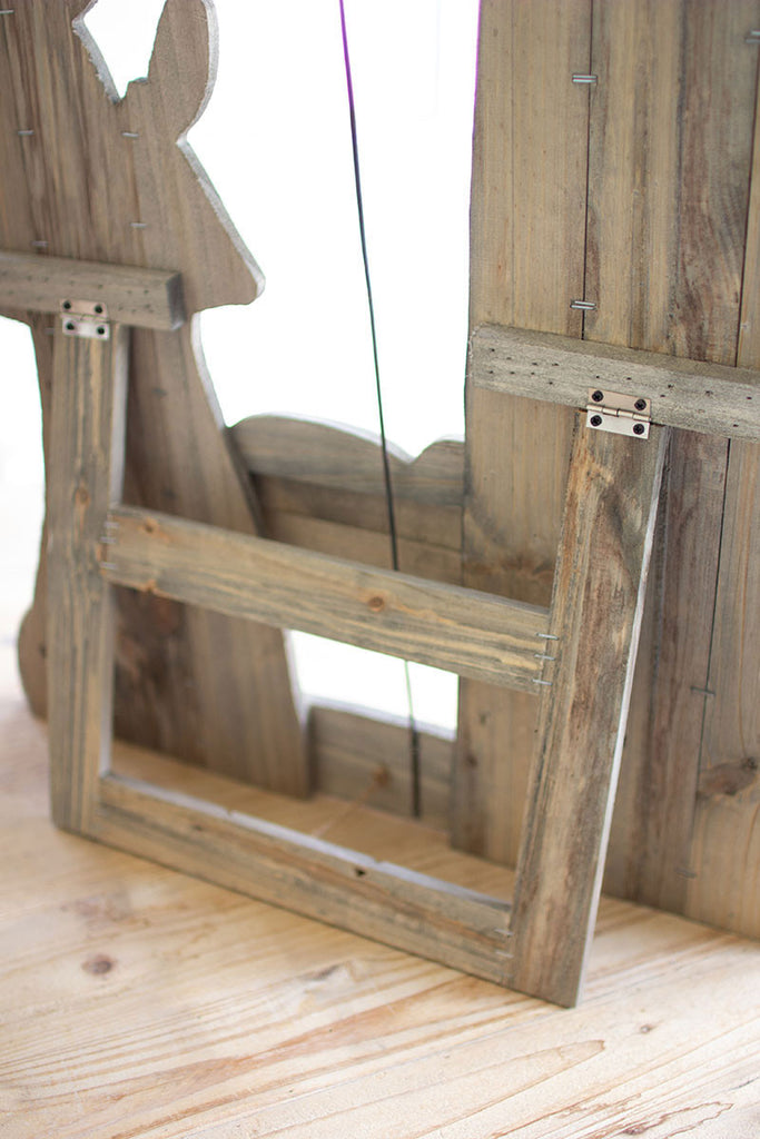 Wooden nativity with stand - The Nifty Decor